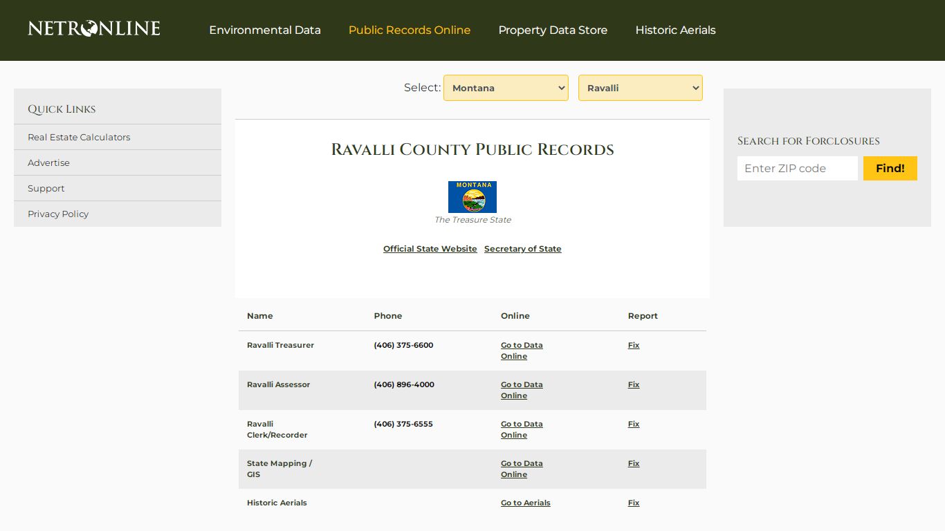 Ravalli County Public Records - NETROnline.com